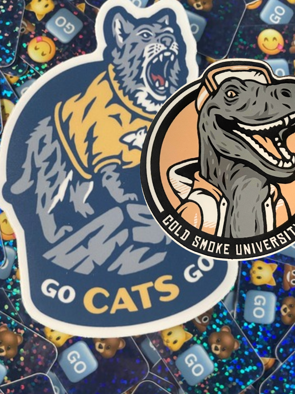 Go Cats Go 3-sticker pack